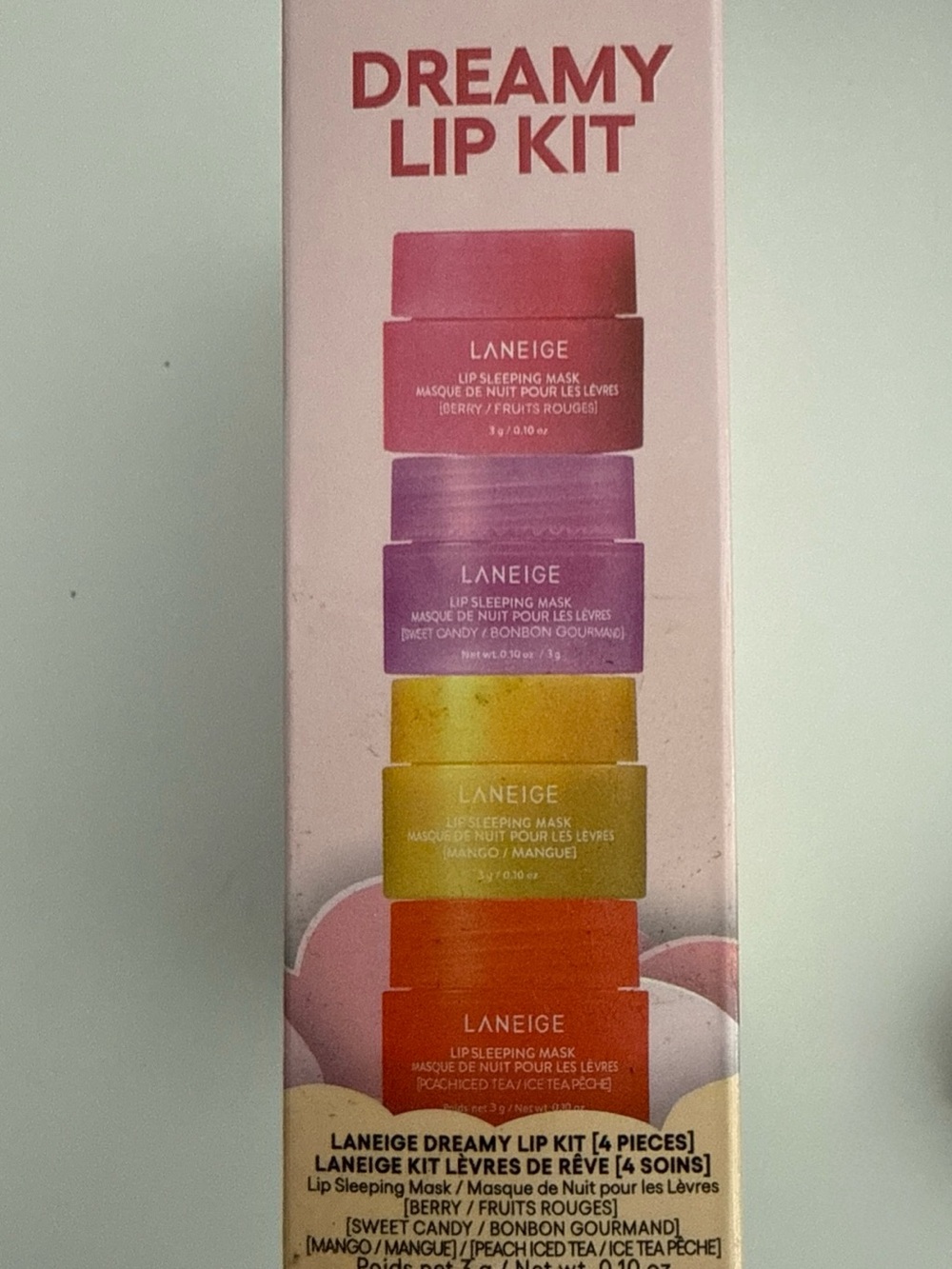 LANEIGE Dreamy Lip Kit — BERRY*SWEET CANDY*MANGO *PEACH TEA